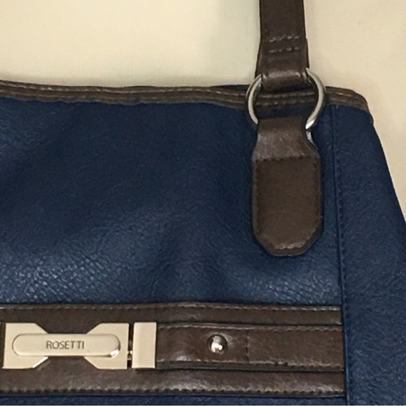 Navy & Brown ROSETTI Shoulder Bag/Satchel - Picture 4 of 6
